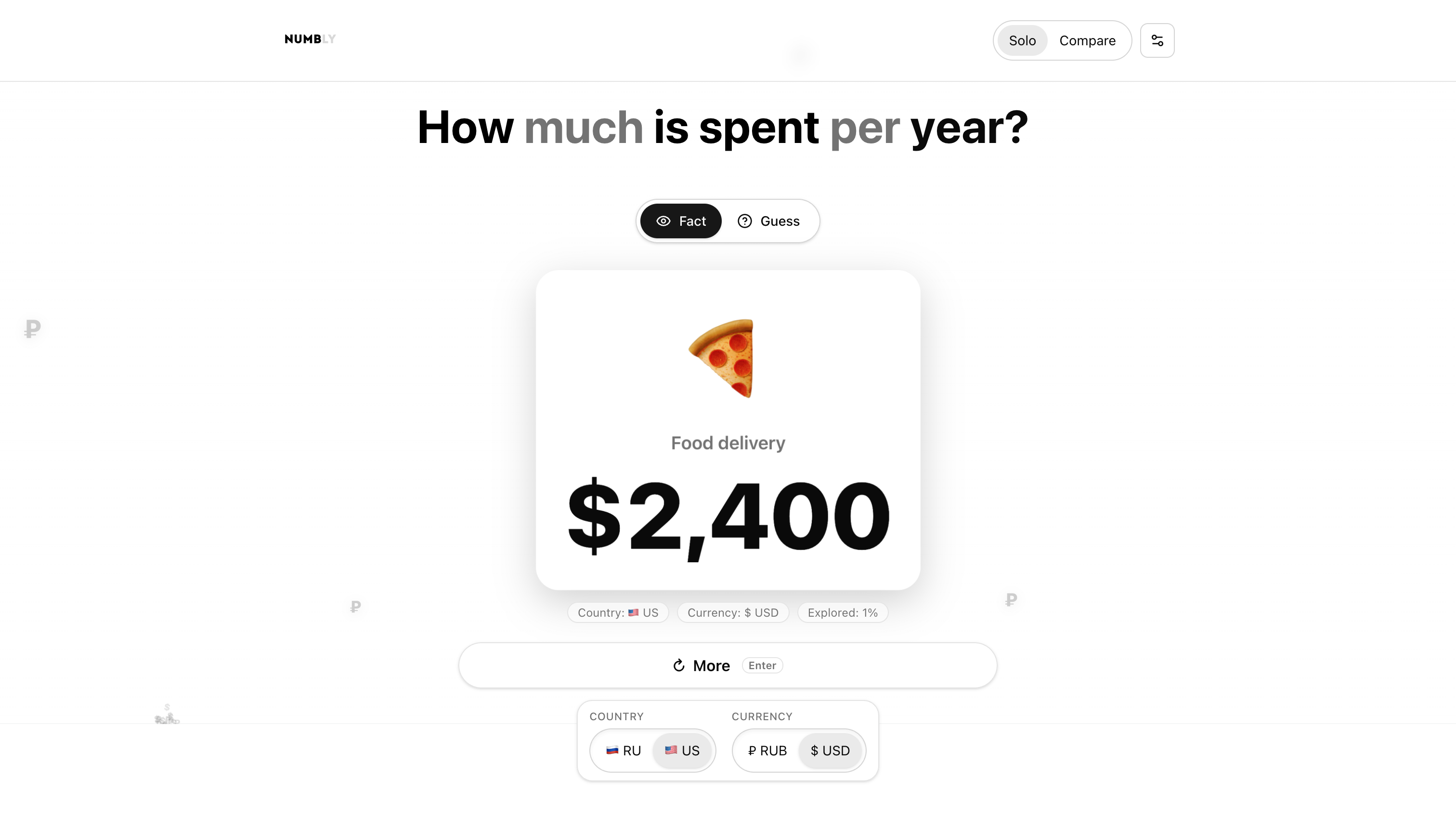 Numbly — guess-the-stat game